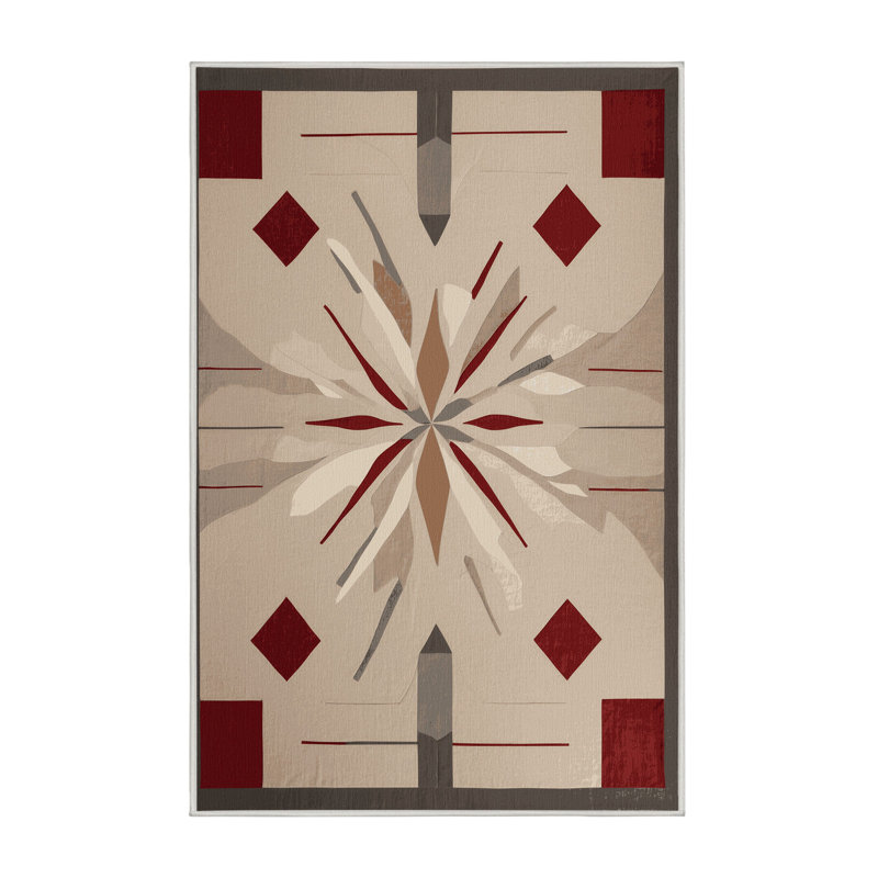 Crystal Divide Rug, Rectangle 4' x 6'