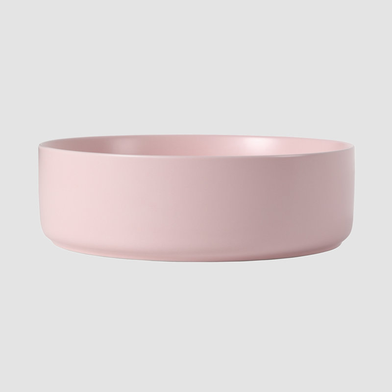 Go Peak Track Bathroom Sink, Pink, Wall Mounted Faucet