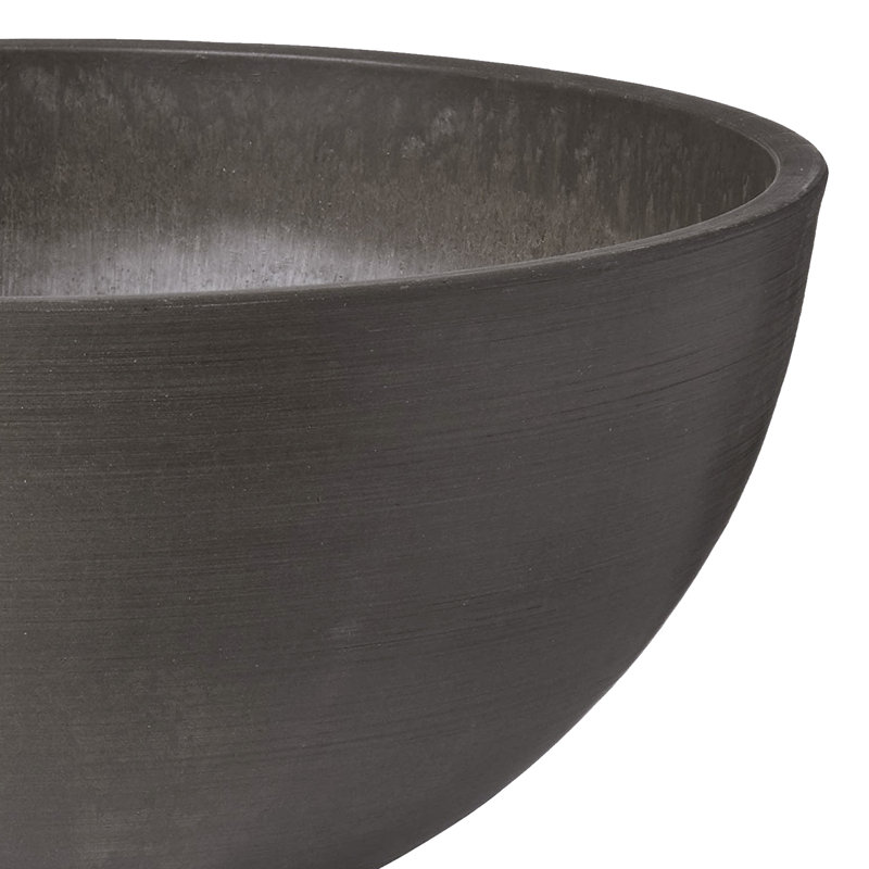 Pot à fleurs Myrie, Anthracite foncé, H 8 po x l 16 po x P 16 po