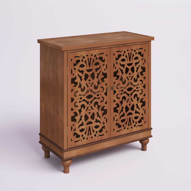 Buffet décoratif 2 portes Ewalt, Brun, H 34,3 po x l 31,5 po x P 15 po
