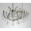 Lustre en acier inoxydable et cristal Barcelona