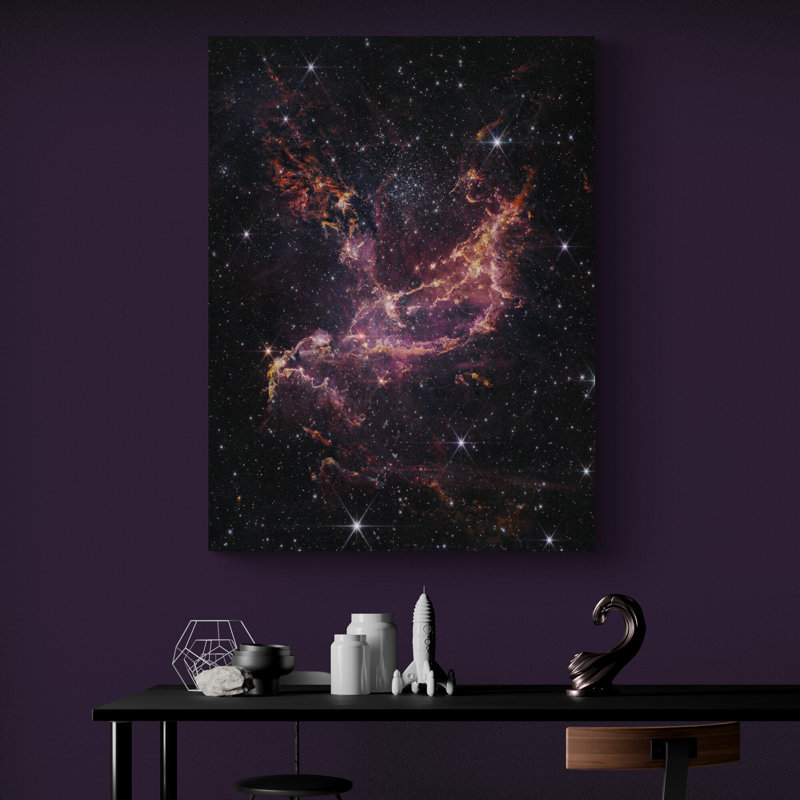 NASA James Webb Space Telescope Small Magellanic Cloud - Print on Canvas, 31cm H x 21cm W x 4cm D