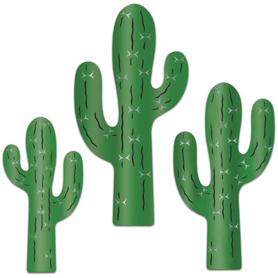  - 6 "à 16¾" silhouettes de cactus - 12 pièces