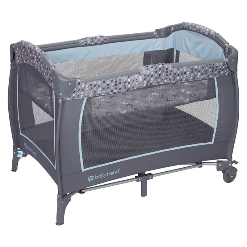 Starlight Blue Portable Mesh Nursery Center with Bassinet