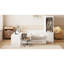 Lit plateforme en bois avec 6 tablettes, bureau et armoire-1091108