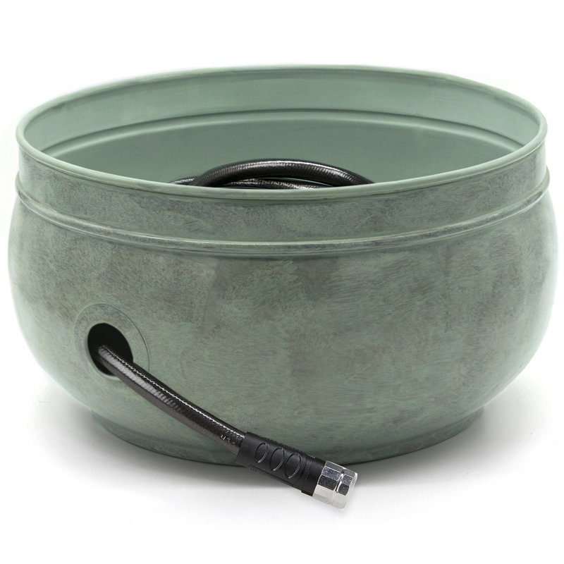 Sonoma Green Brass Hose Pot with 100-Feet Capacity