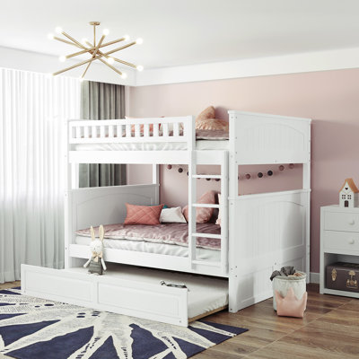 Bunk Bed With Trundle,Platform Bed,Bed Frame