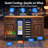 24" Dual Zone 20-Bottle 60-Can Wine & Beverage Refrigerator Built-In/Freestanding Glass Door Classic Cooler with 4 Door Handles,Blue LED and Adjustable Shelves-103792763
