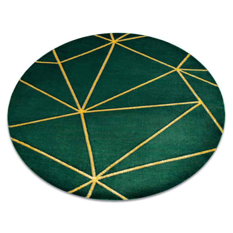 Round Ridgeley Geometric Area Rug, Round 120cm