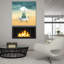 «Helephent» par Mark Ashkenazi, art mural en verre acrylique-1607423370