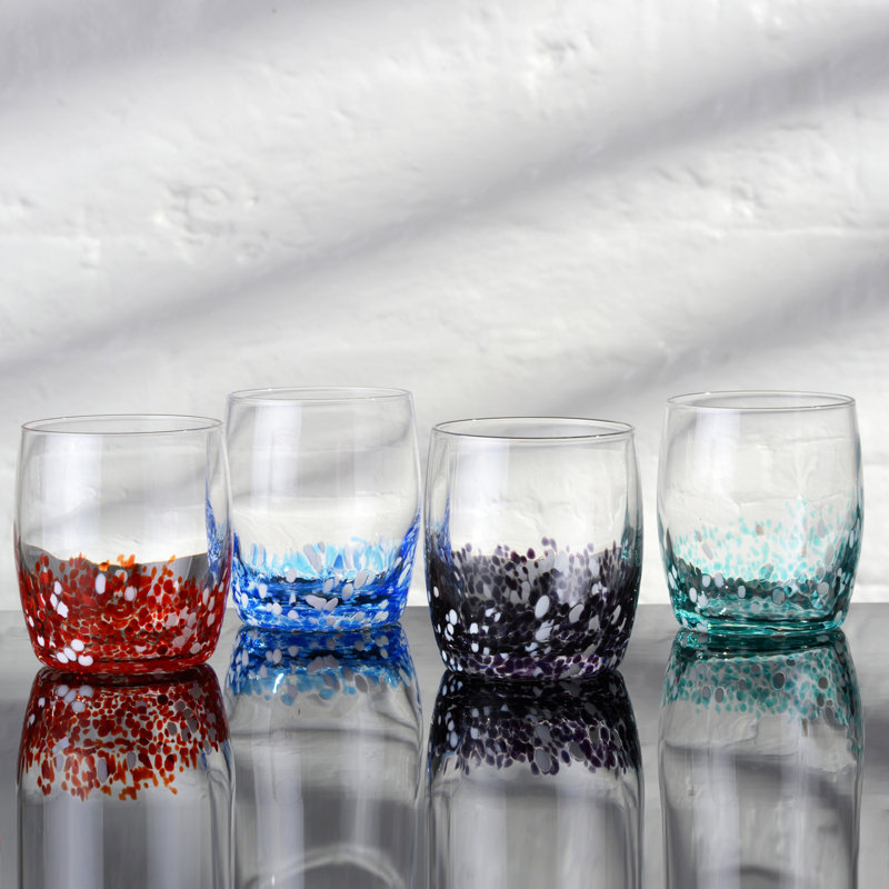Speckle 11.75oz. Glass Drinking Glass Glassware Set