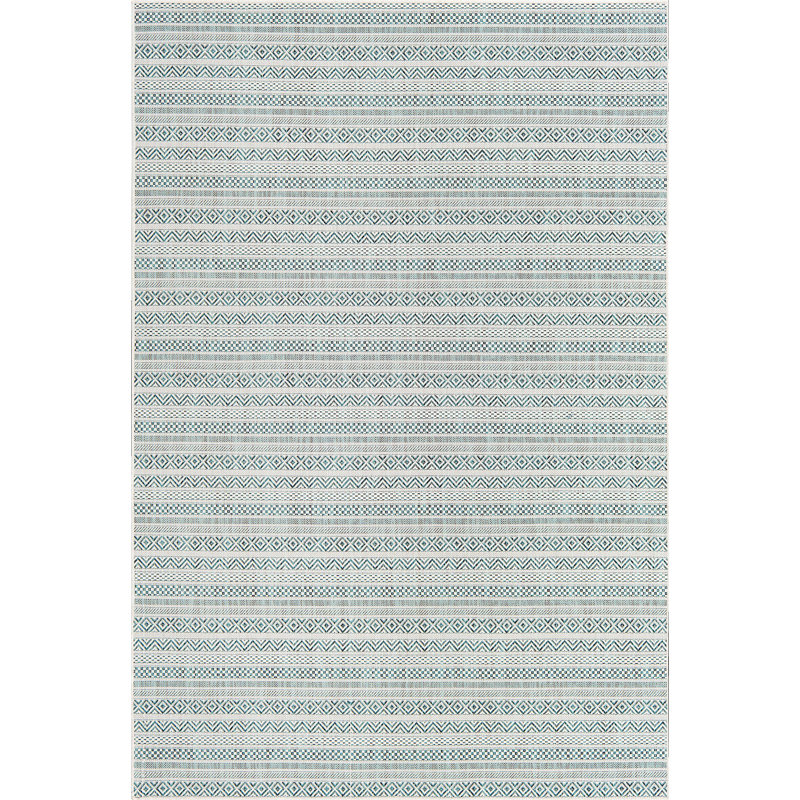 Tapis d'extérieur scintillant bleu clair, Rectangle 6 pi x 9 pi