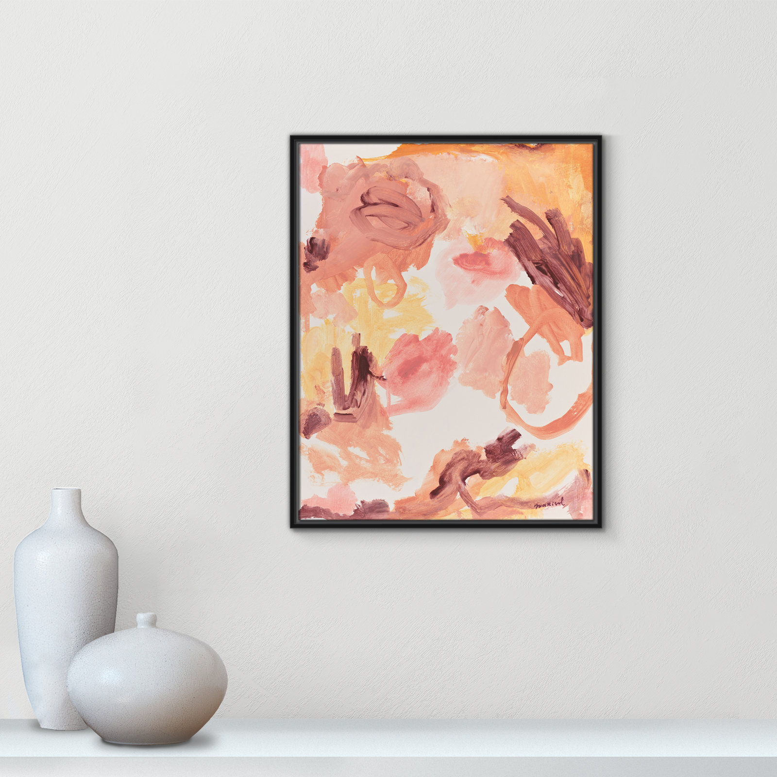Living In A Dream Print by Marisol Evora, 23.5'' W x 29.5'' H, Black Floater