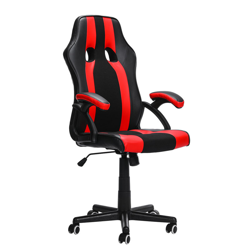 Fauteuil de jeu pc & racing, Rouge / noir
