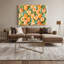 Fruit, abricot brun, art mural sur toile-1152123779