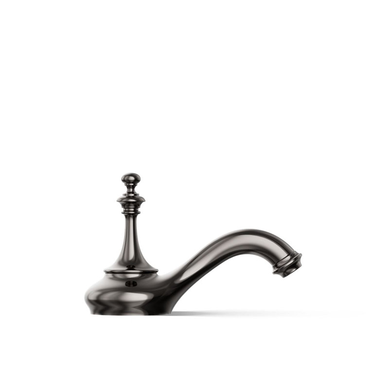 Artifacts Widespread Faucet Bathroom Sink with Drain Assembly, Titanium
