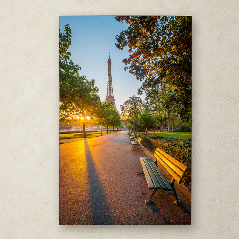 Morning Light Paris Landscape Canvas Art Print