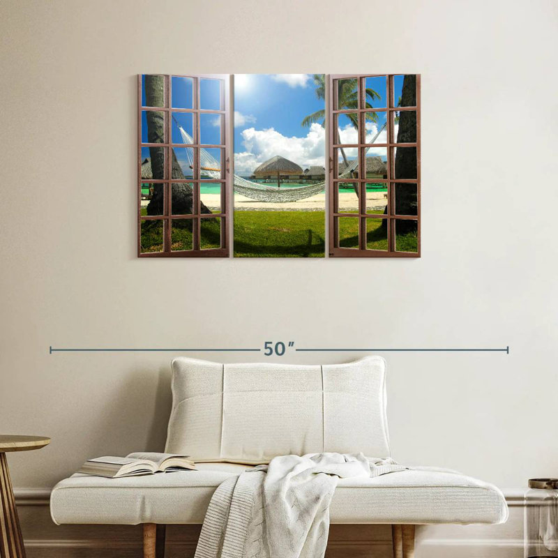 Gillard Beach Hammock Window View, 24" H x 38" W