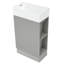 Meuble-lavabo 18,6 po avec lavabo, meuble-lavabo avec tablette à deux niveaux, orientation gauche ou droite, gris-190651300