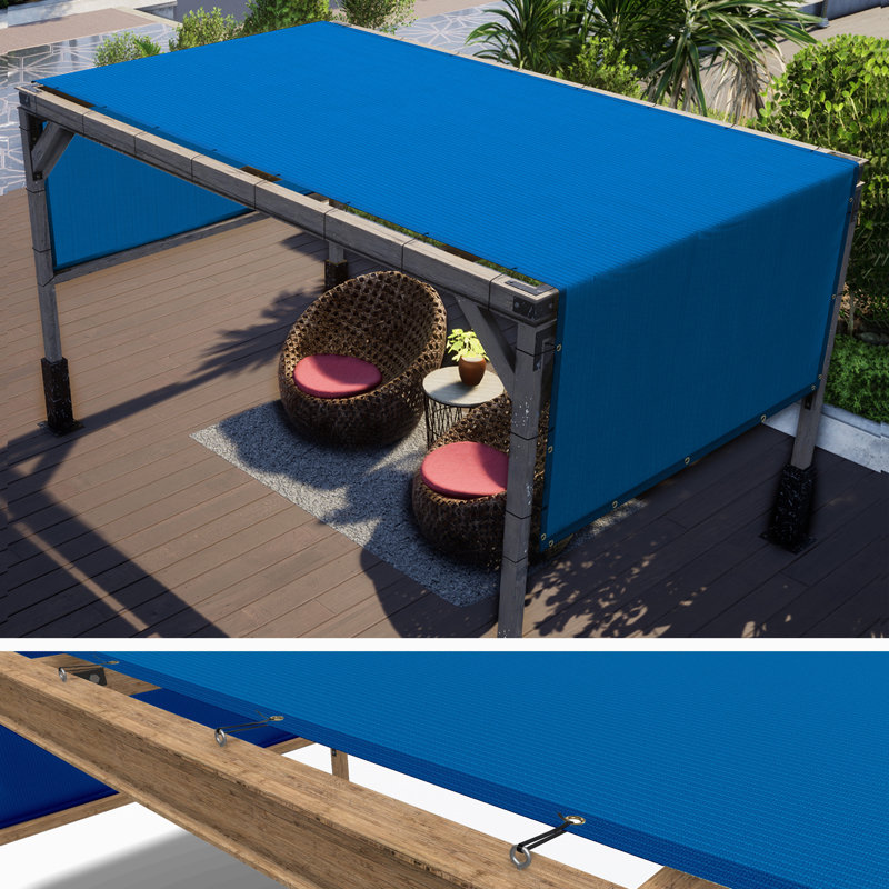 Auvent de remplacement pour abat-jour haute densité Colourtree Pergola, Bleu, H 120 po x l 144 po x P 0,25 po