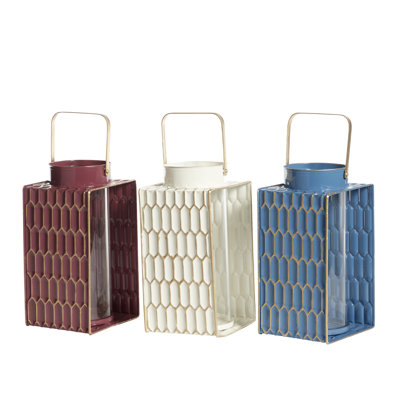 17.15'' H Glass Tabletop Lantern