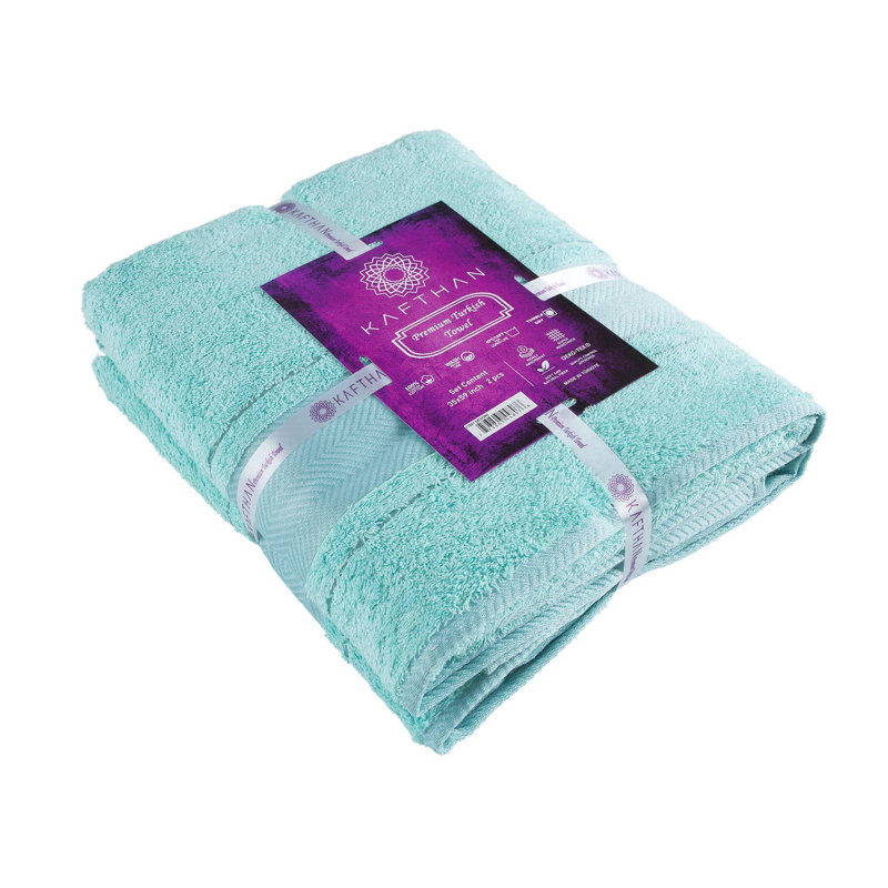 Serviettes de bain Kafthan, Turquoise