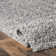 Okan Solid Shag Power Loom Performance Grey Rug