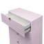 Commode haute brillance, commode rose