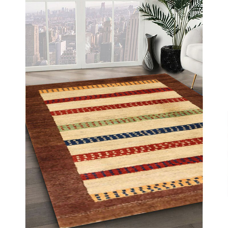 Striped Indoor Rug, Square 8'