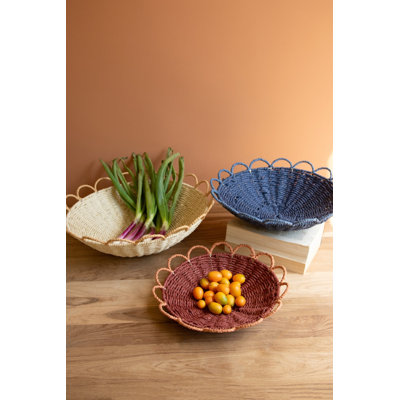Ensemble de 3 bols en papier torsadés décoratifs de table H 13 po Kalaou