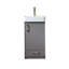 Ensemble de meuble-lavabo simple 18 po gris