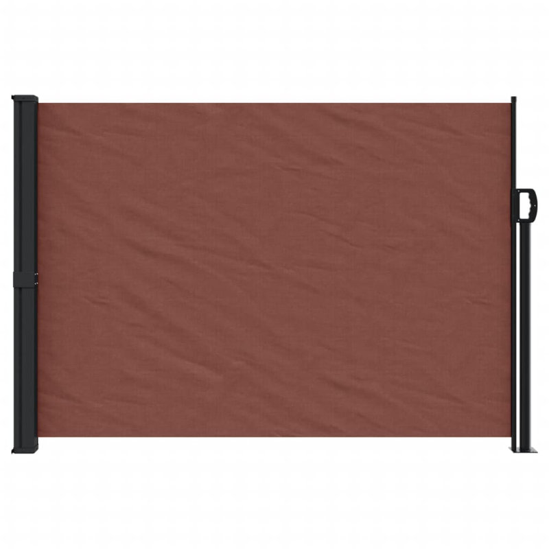 Retractable Side Awning, 140cm H x 600cm W, Brown