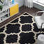 Cannen Hand-Tufted Wool Black/Ivory Area Rug-79457933