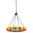 Rustic Lodge 12 - Light Wagon Wheel Chandelier