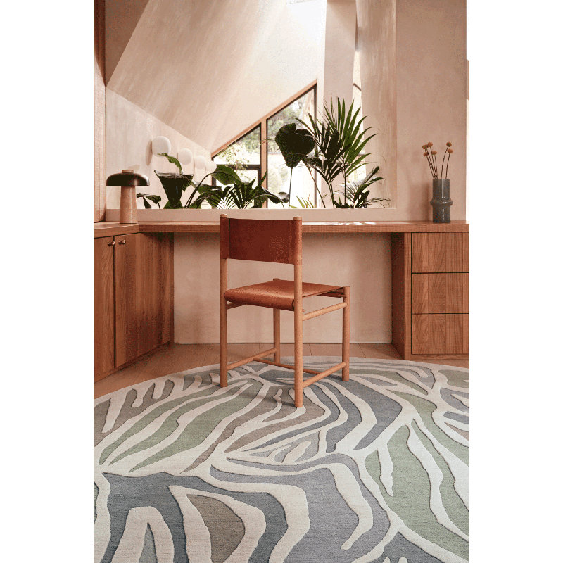 Rêverie Mist Area Rug, Round 8'