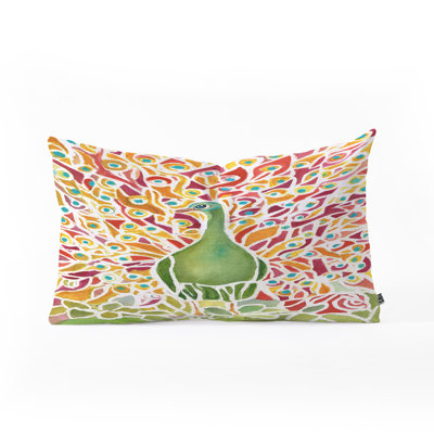 Coussin lombaire rosie de l’oliveraies peacock