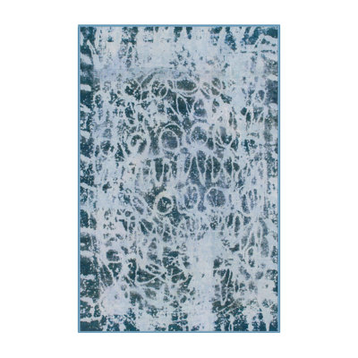 Tapis décoratif multicolore à motif abstrait
