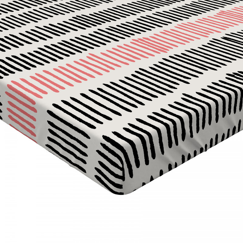Microfiber Abstract Fitted Sheet, Queen Fitted Sheet