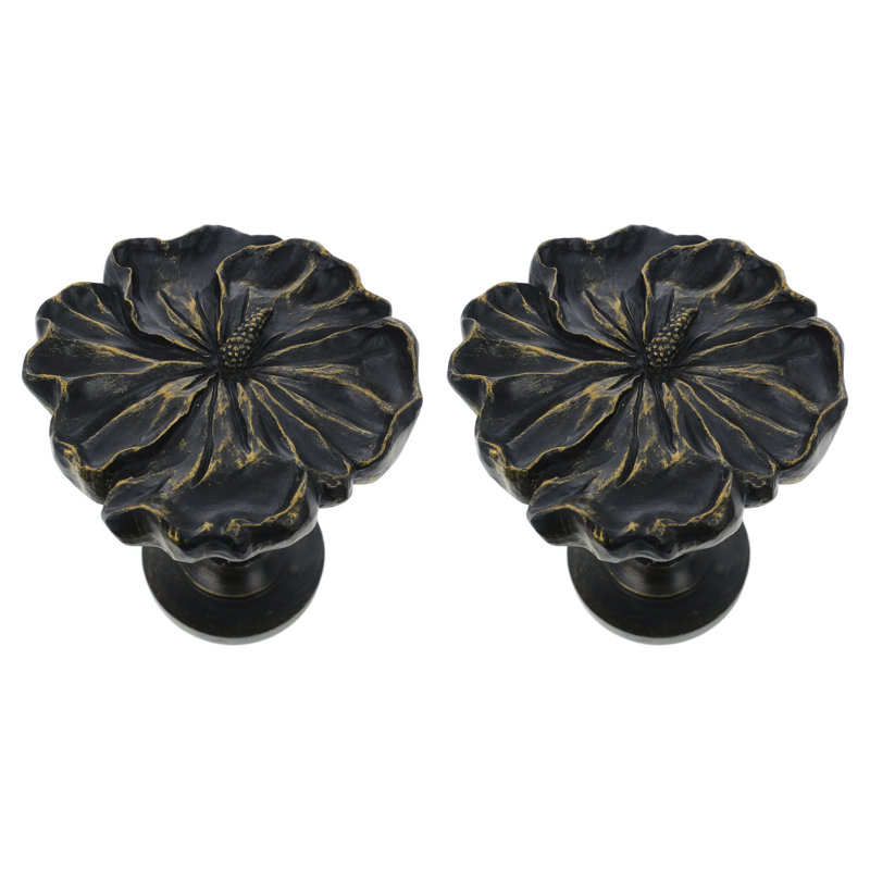 Retenue de rideau Nickson Hibiscus Drapery Medallion, Doré brulé
