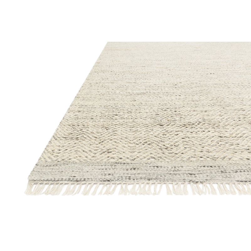Tapis brume tissé à la main Nikki, Rectangle 8 pi 9 po x 12 pi