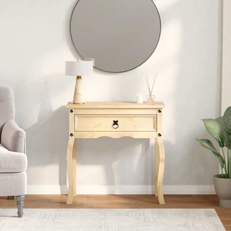 Console vidaXL finition cire miel