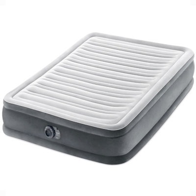Intex Comfort Deluxe Dura-Beam Plush Air Mattress Bed with Built-In Pump