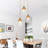 Dawne 3 - Light Gold Pendant
