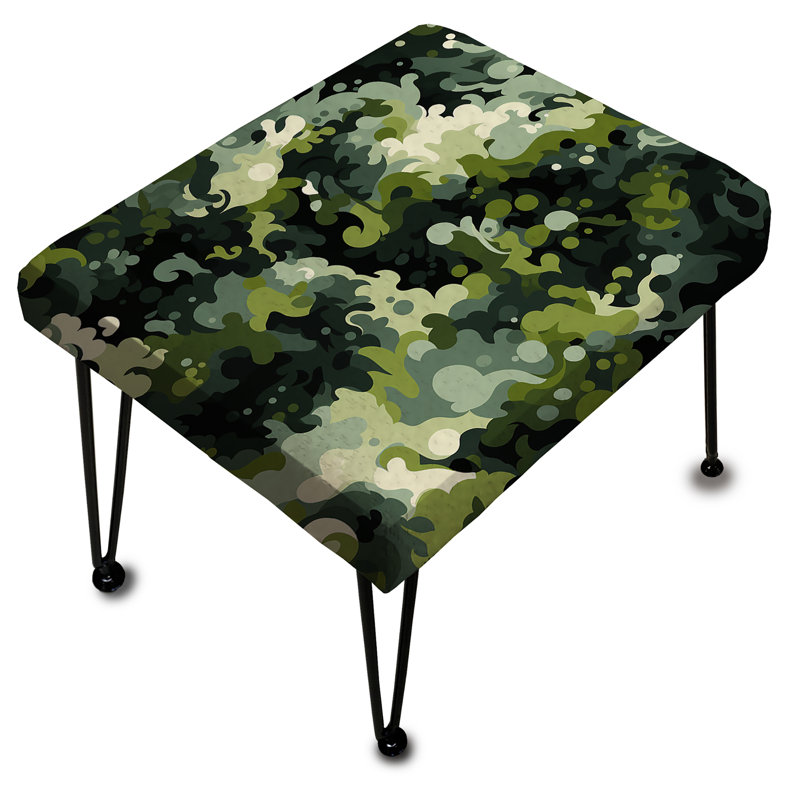 Lush Camouflage Jungle - Repose-pieds rectangulaire camouflage