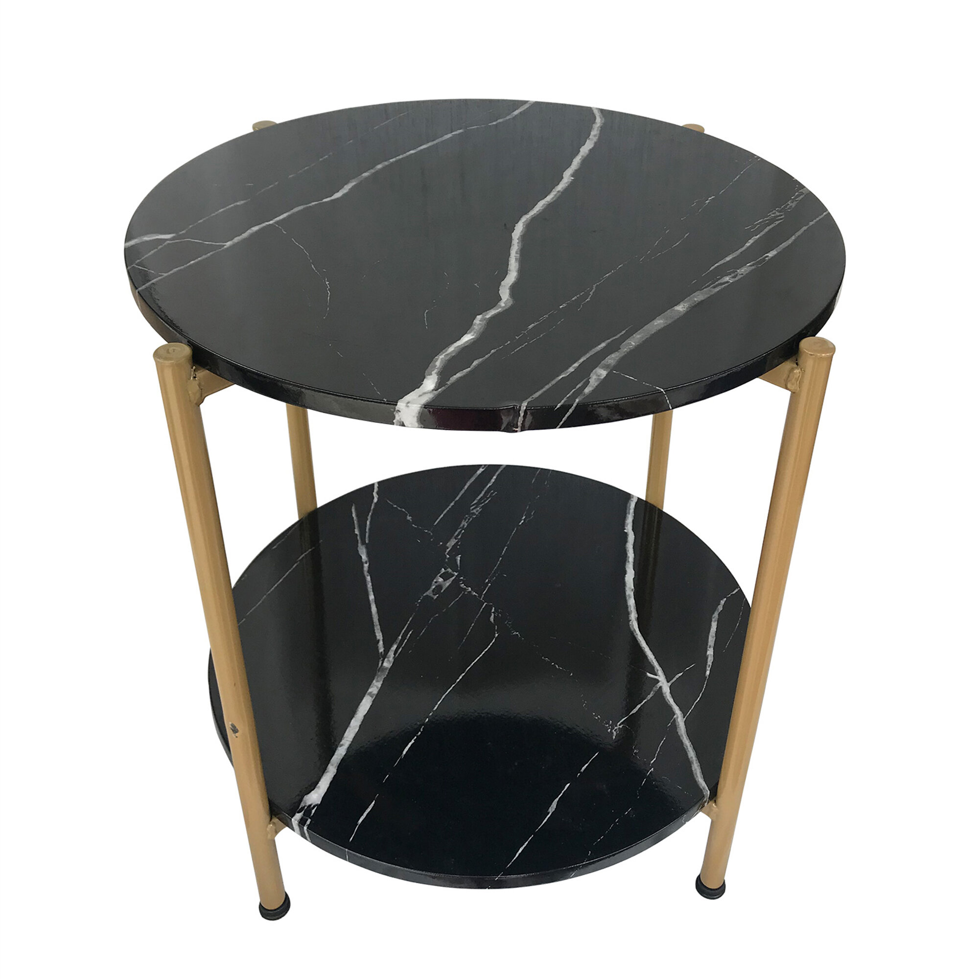 Everly Quinn Table De Bout Ronde Pouces Petite Table Basse En Faux