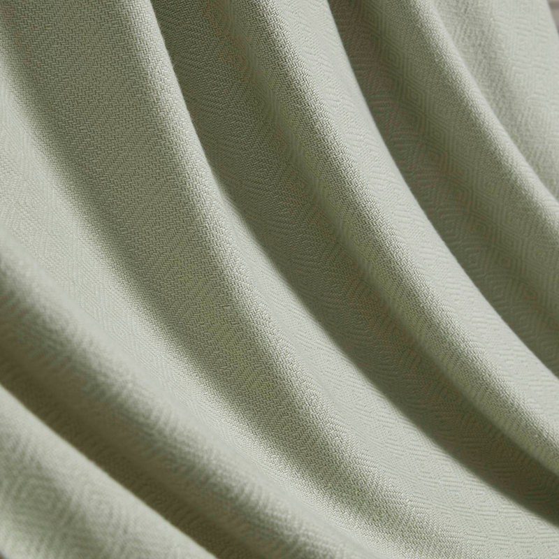 Couverture en coton, Vert sauge, Double