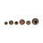 Set Of 3 7/9/11" Tiziano Bronze Jars