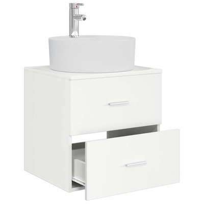 Single Bathroom Vanity with Ceramic Basin