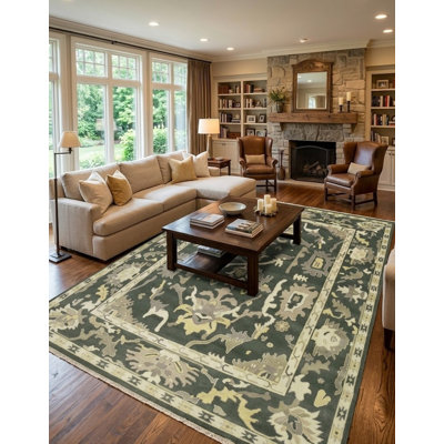 Muted Colors Floral 10X14 Handmade Oushak Chobi Oriental Rug