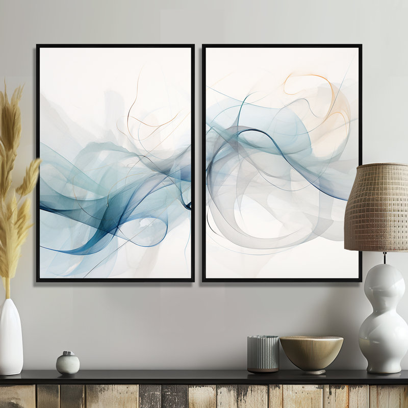 Connla - impressions sur toile blanches, Black, 36" H x 48" W, Impression encadrée flottante